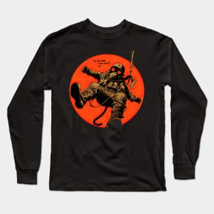 Die with your boots on Iron Maiden monkey Long Sleeve T-Shirt